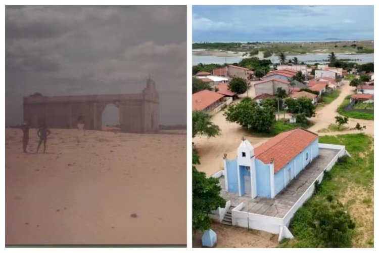 'Tinha igreja, escolas e grandes festejos': como era a vila soterrada por dunas no Ceará — e por que isso aconteceu